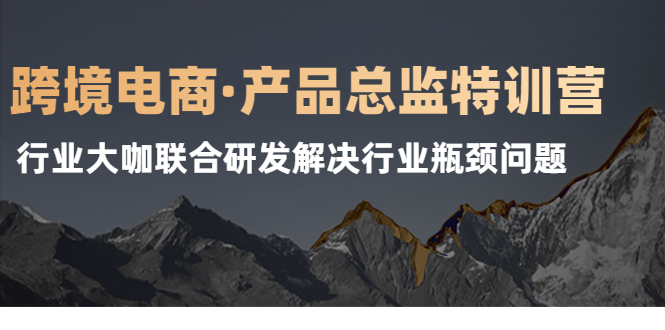 跨境电商·产品总监特训营，行业大咖联合研发解决行业瓶颈问题-缘梦网创