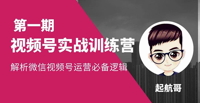 视频号实战训练营：抓信视频号超级红利和流量打造爆款，疯狂出单暴力变现-缘梦网创