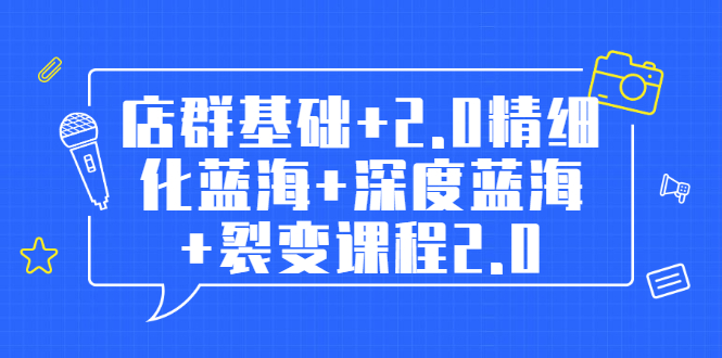 孤狼电商店群全套教程：店群基础+2.0精细化蓝海+深度蓝海+裂变课程2.0-缘梦网创