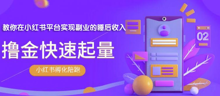 勇哥·小红书撸金快速起量陪跑孵化营，教你在小红书平台实现副业的睡后收入-缘梦网创