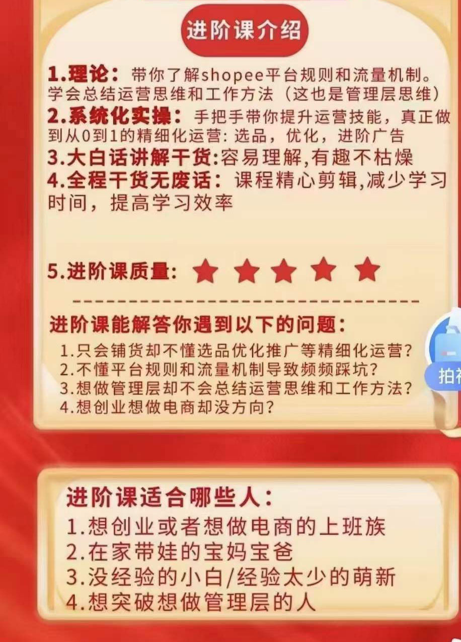 图片[3]-跨境电商Shopee入门课+进阶课：理论+实操系统化教学（原价1999）-缘梦网创