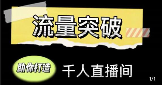 直播运营实战视频课，助你打造千人直播间（14节视频课）-缘梦网创