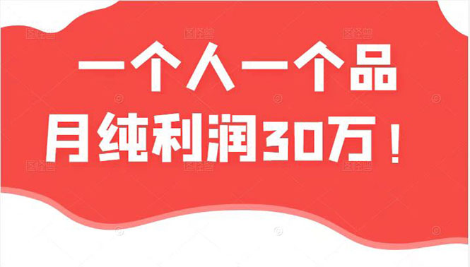 某公众号付费文章：一个人一个品月纯利润30万的蓝海电商经典案例！-缘梦网创