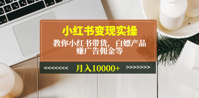 小红书变现实操：教你小红书带货，白嫖产品，赚广告佣金等，月入10000+-缘梦网创