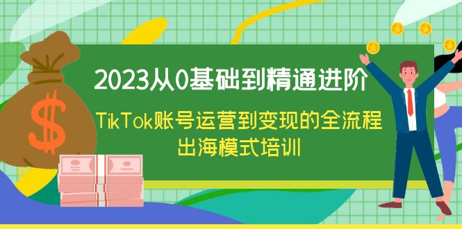 2023从0基础到精通进阶，TikTok账号运营到变现的全流程出海模式培训-缘梦网创