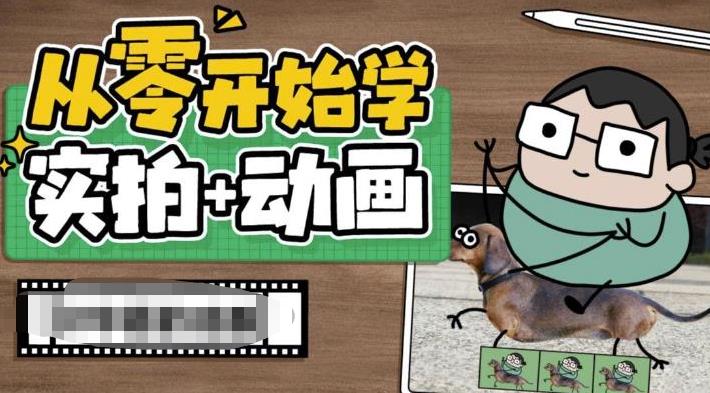 从零开始学实拍加动画，实拍加动画创意教程（49节视频课）-缘梦网创