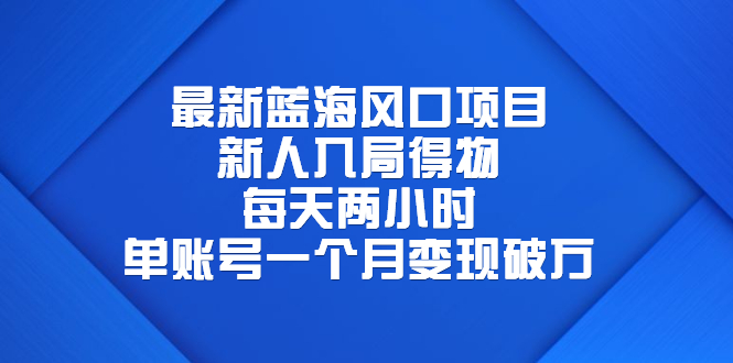 最新蓝海风口项目，新人入局得物，每天两小时，单账号一个月变现破万-缘梦网创