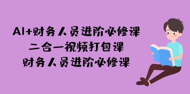 AI + 财务人员进阶必修课二合一视频打包课，财务人员进阶必修课-缘梦网创