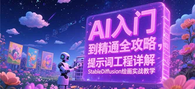 AI入门到精通全攻略，提示词工程详解，StableDiffusion绘画实战教学-缘梦网创
