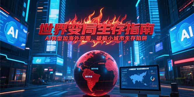 《世界变局生存指南，AI转型加海外突围，破解小城市生存陷阱》-缘梦网创
