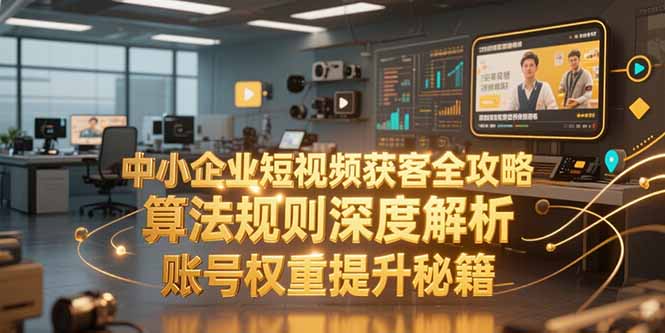中小企业短视频获客全攻略，算法规则深度解析，账号权重提升秘籍-缘梦网创
