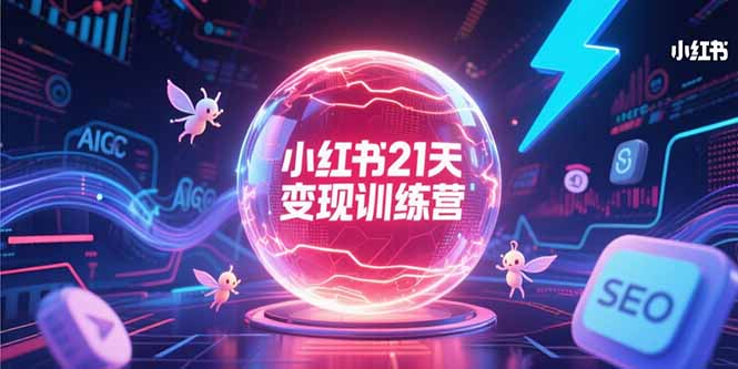 小红书21天变现训练营，AIGC工具高效应用，SEO优化核心技巧-缘梦网创