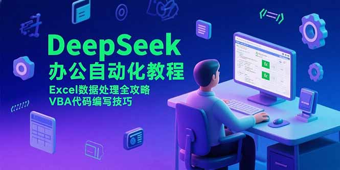 DeepSeek办公自动化教程，Excel数据处理全攻略，VBA代码编写技巧-缘梦网创