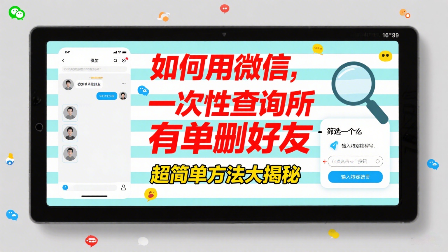 如何用微信，一次性查询所有单删好友-缘梦网创