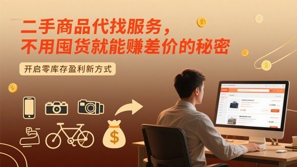 二手商品代找服务，不用囤货就能赚差价的秘密-缘梦网创