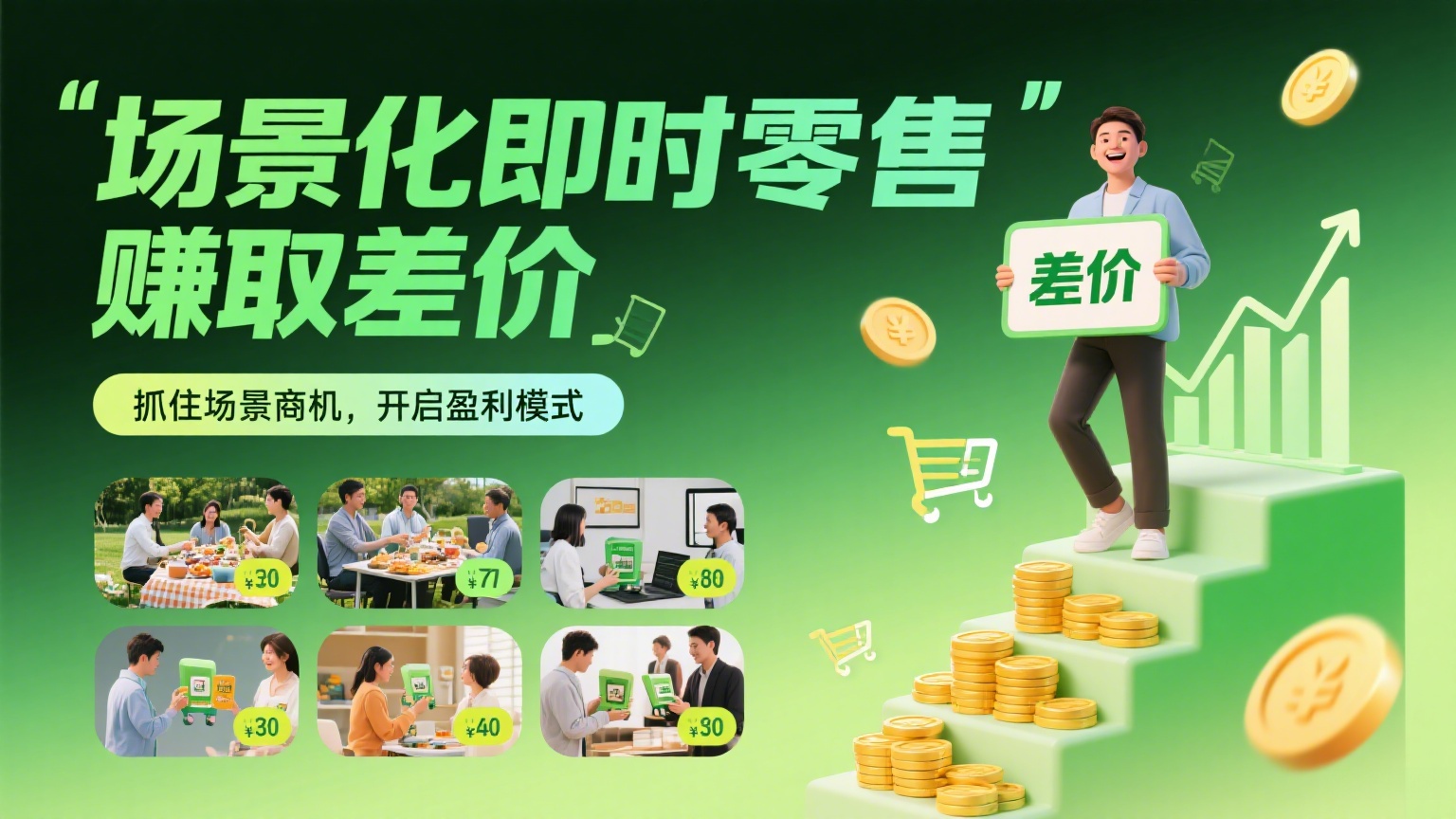 场景化即时零售，赚取差价-缘梦网创