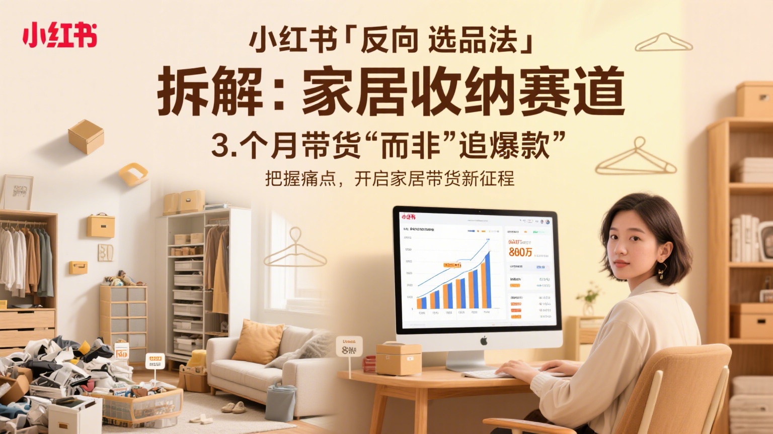 小红书「反向选品法」拆解：家居收纳赛道 3 个月带货 80 万，靠的不是 “追爆款”-缘梦网创
