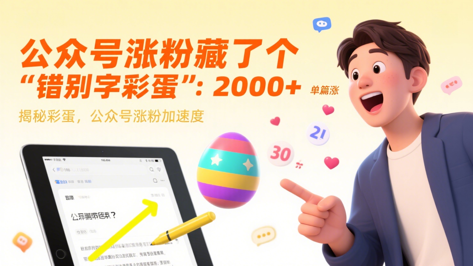 公众号涨粉藏了个 “错别字彩蛋”：单篇涨 2000+-缘梦网创