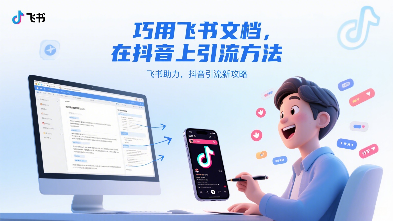 巧用飞书文档，在抖音上引流方法-缘梦网创