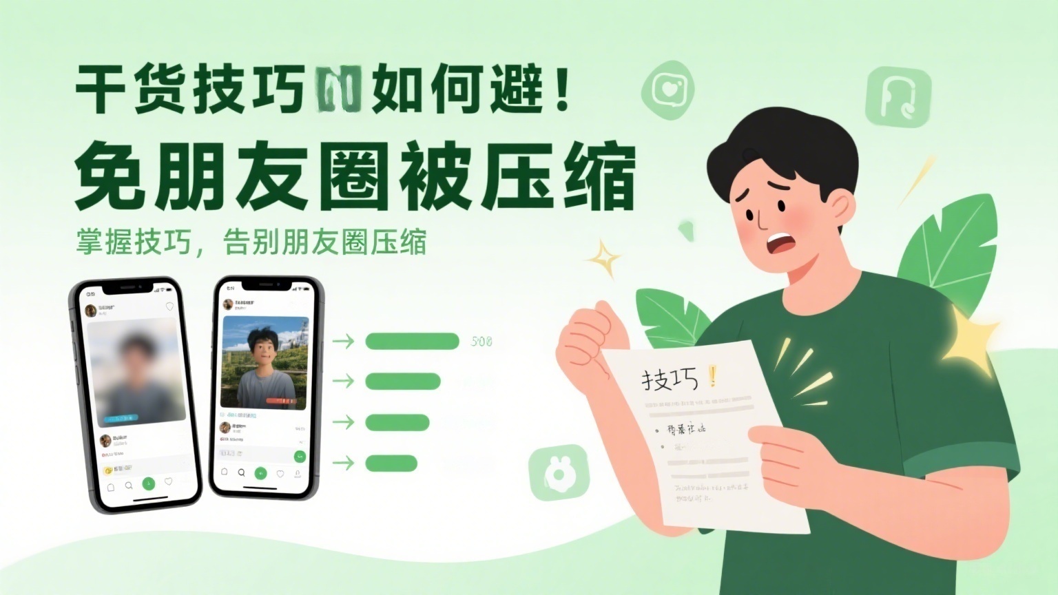 干货技巧丨如何避免朋友圈被压缩-缘梦网创