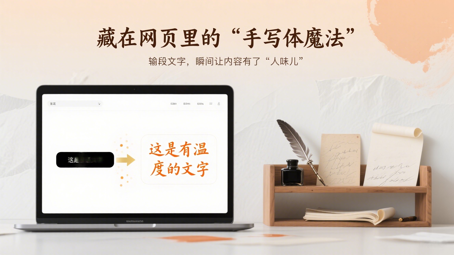 藏在网页里的 “手写体魔法”：输段文字，瞬间让内容有了 “人味儿”-缘梦网创