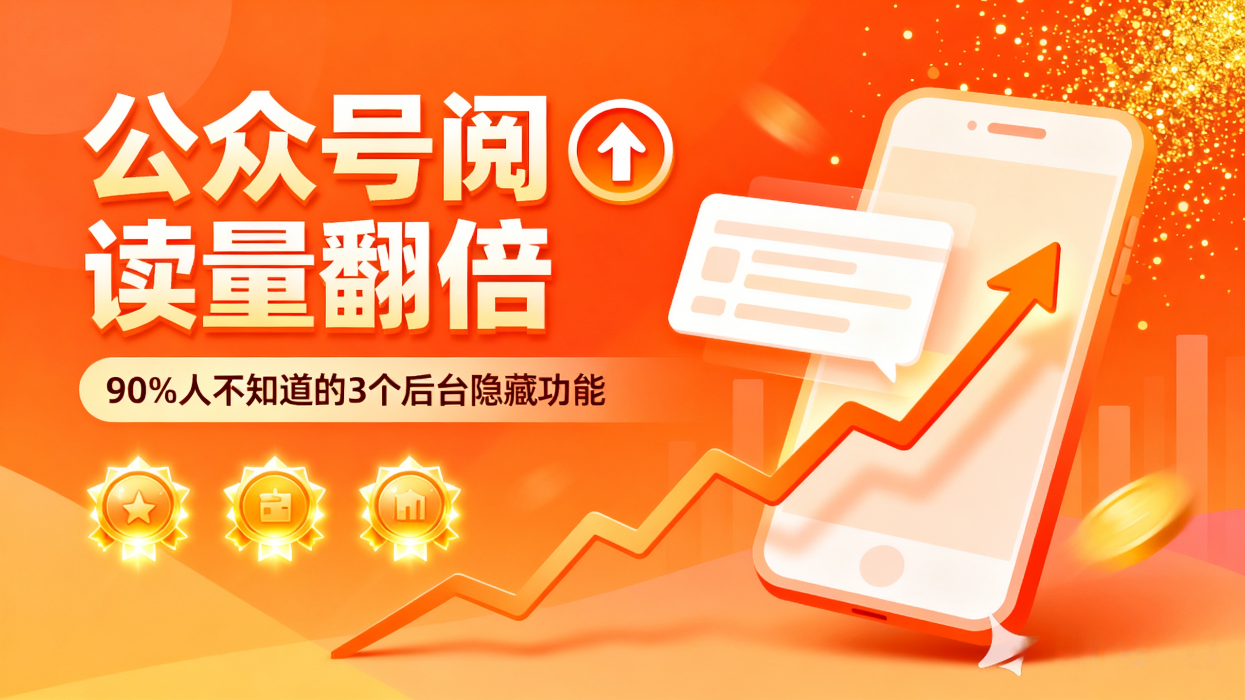 公众号阅读量翻倍：90% 人不知道的 3 个后台隐藏功能-缘梦网创