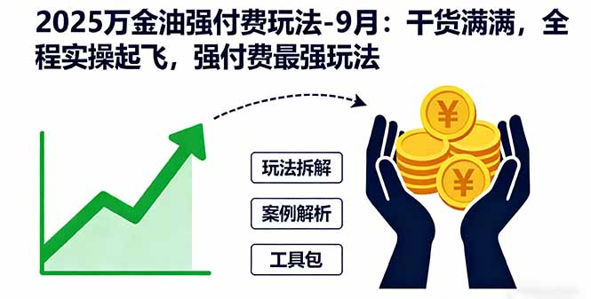 2025万金油强付费玩法-9月：干货满满，全程实操起飞，强付费最强玩法-缘梦网创