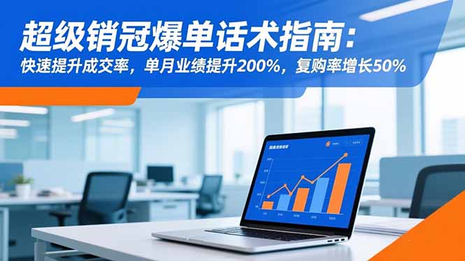 超级销冠爆单话术指南：快速提升成交率，单月业绩提升200%，复购率增长50%-缘梦网创