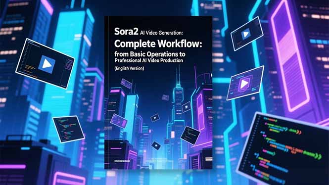 Sora2 AI视频生成的系统教程（英文版）：从基础操作到专业级AI视频制作的完整工作流-缘梦网创