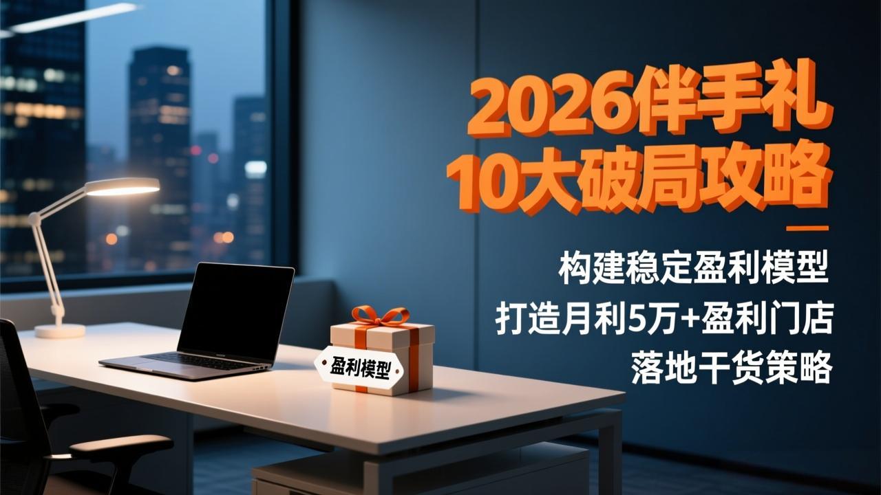 2026伴手礼10大破局攻略：构建稳定盈利模型，打造月利5万+盈利门店，落地干货策略-缘梦网创