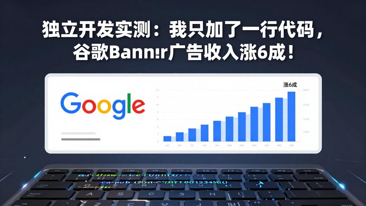 付费文章：独立开发实测：我只加了一行代码，谷歌Banner广告收入涨6成！-缘梦网创