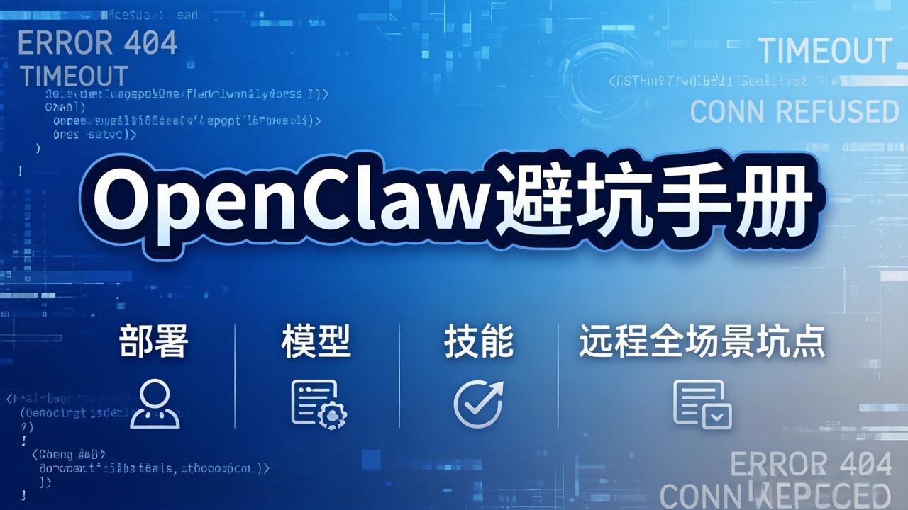 OpenClaw避坑手册：部署+模型+技能+远程全场景坑点，一次性给你说全-缘梦网创