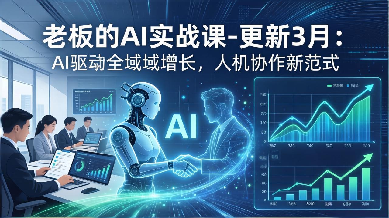老板的AI实战课-更新3月：AI驱动全域增长，人机协作新范式，用AI提高企业效率、利润与竞争力-缘梦网创