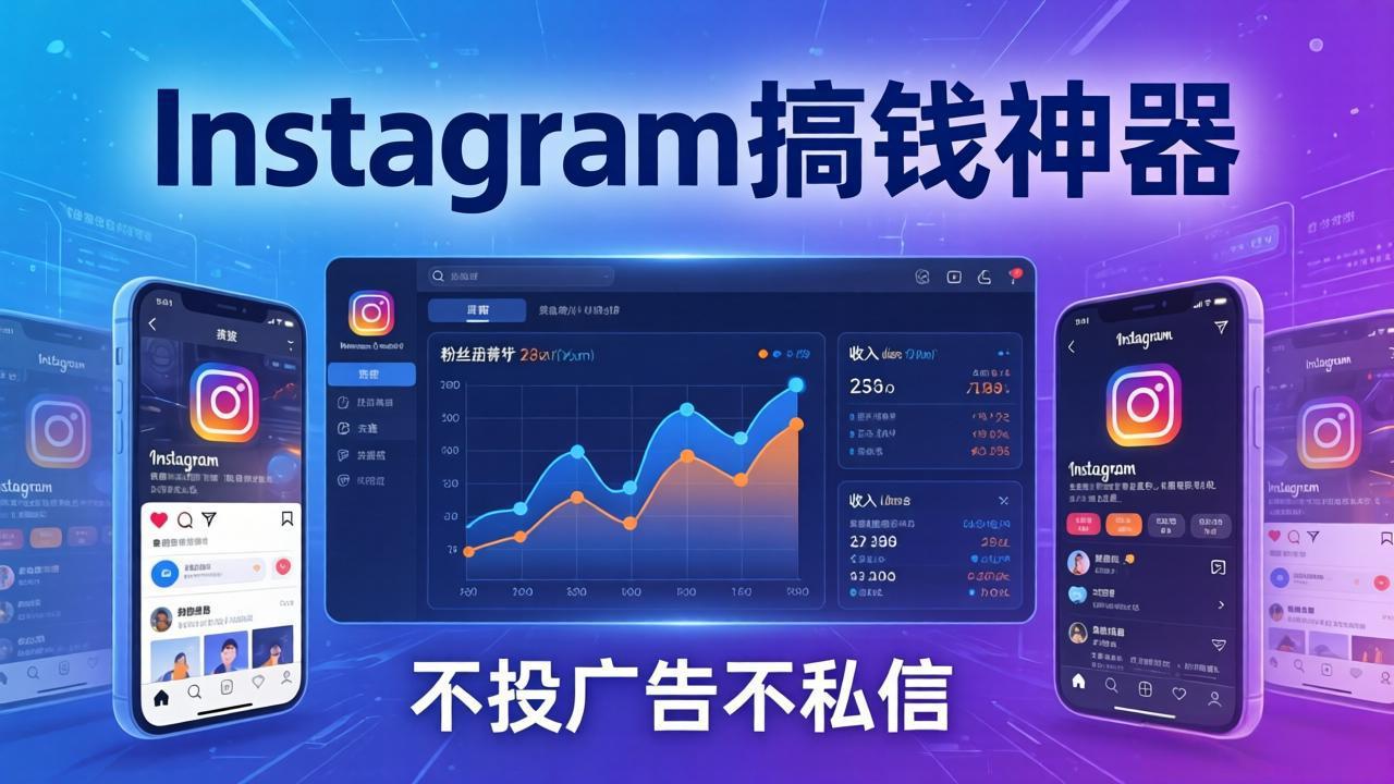 Instagram搞钱神器：月涨6万粉+月入5万刀，不投广告不私信，靠算法+低价产品-缘梦网创