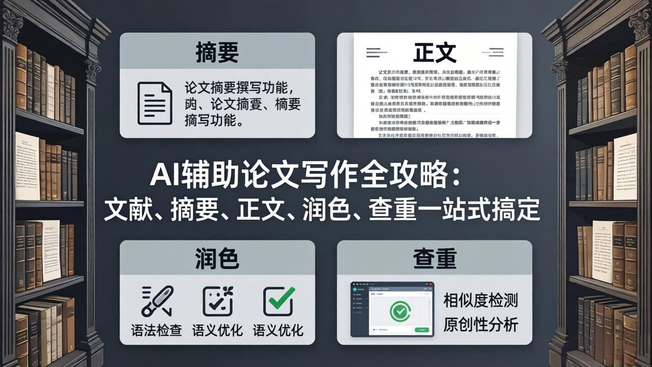 AI辅助论文写作全攻略：文献、摘要、正文、润色、查重一站式搞定-缘梦网创