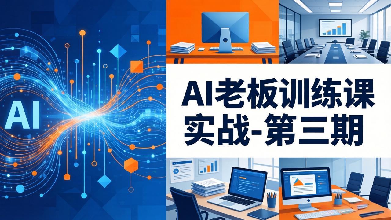 AI老板训练课实战-第三期：AI+内容应用落地教学，从0到1打通AI变现完整路径-缘梦网创