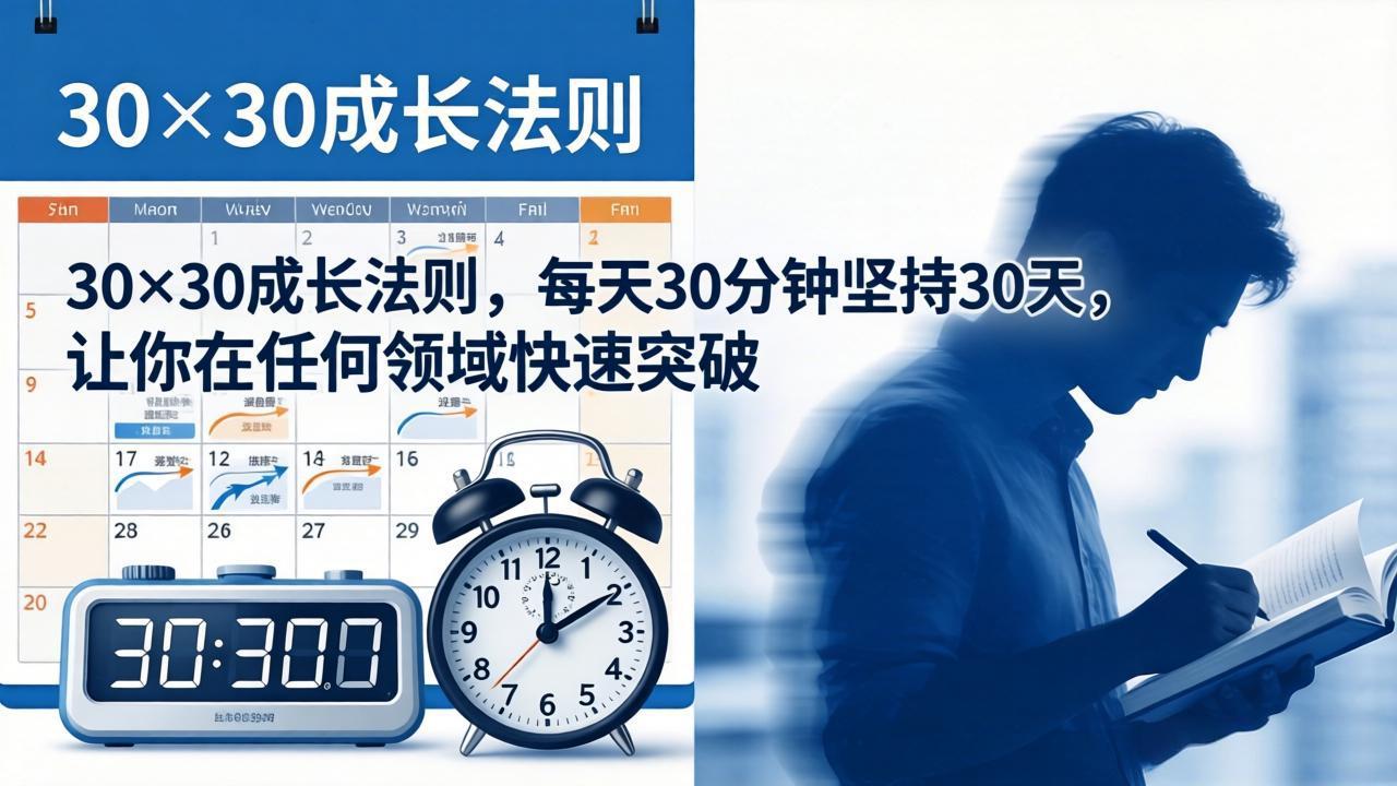 付费文章:30×30成长法则,每天30分钟坚持30天,让你在任何领域快速突破-缘梦网创