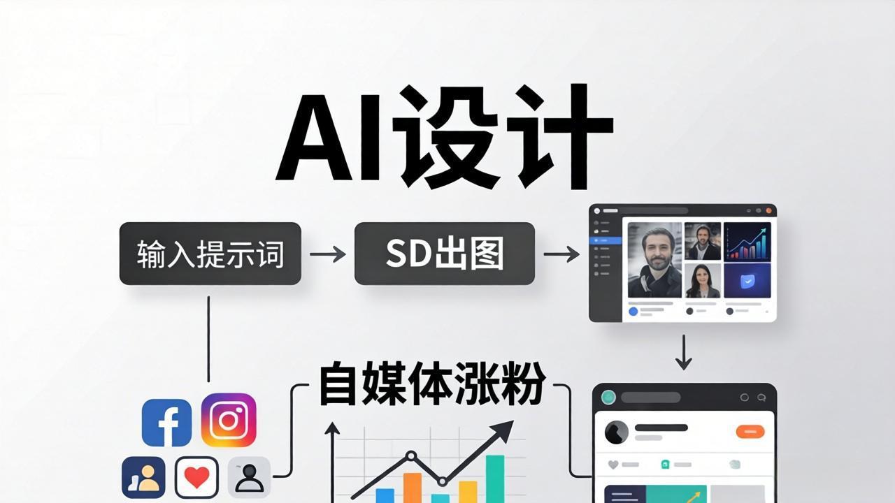 人人都是AI设计师：SD出图+自媒体涨粉一站教学，告别图文素材焦虑，AI设计让你轻松避开内卷-缘梦网创