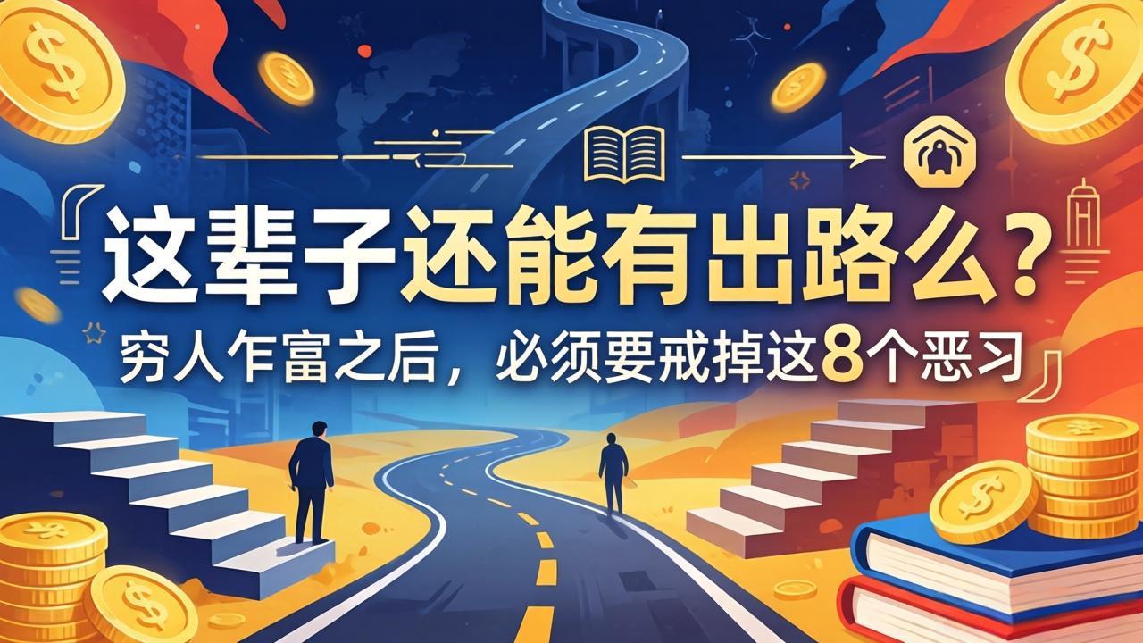 关于人生两篇付费文章【这辈子还能有出路么？】【穷人乍富之后，必须要戒掉这8个恶习】-缘梦网创