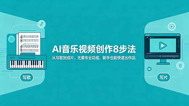 AI音乐视频创作8步法：从写歌到成片，无需专业功底，新手也能快速出作品-缘梦网创
