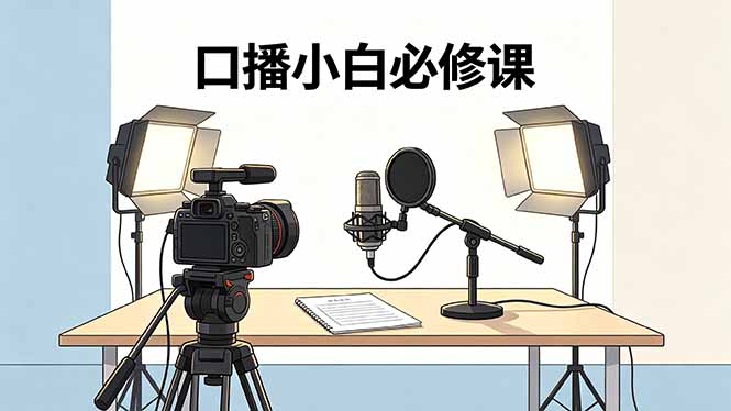 口播小白必修课:录像收音灯光设备+脚本撰写,搭专业级录制场景-缘梦网创