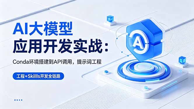 AI 大模型应用开发实战:Conda环境搭建到API调用,提示词工程+Skills开发全链路-缘梦网创