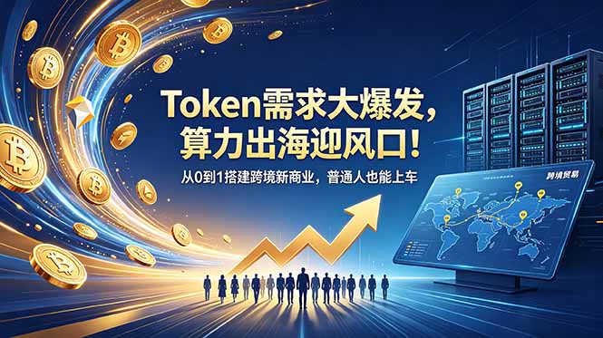Token需求大爆发,算力出海迎风口!从0到1搭建跨境新商业,普通人也能上车-缘梦网创