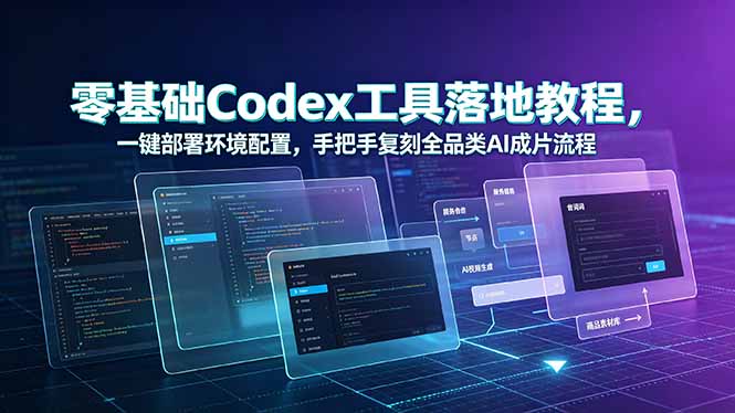 零基础Codex工具落地教程，一键部署环境配置，手把手复刻全品类AI成片流程-缘梦网创